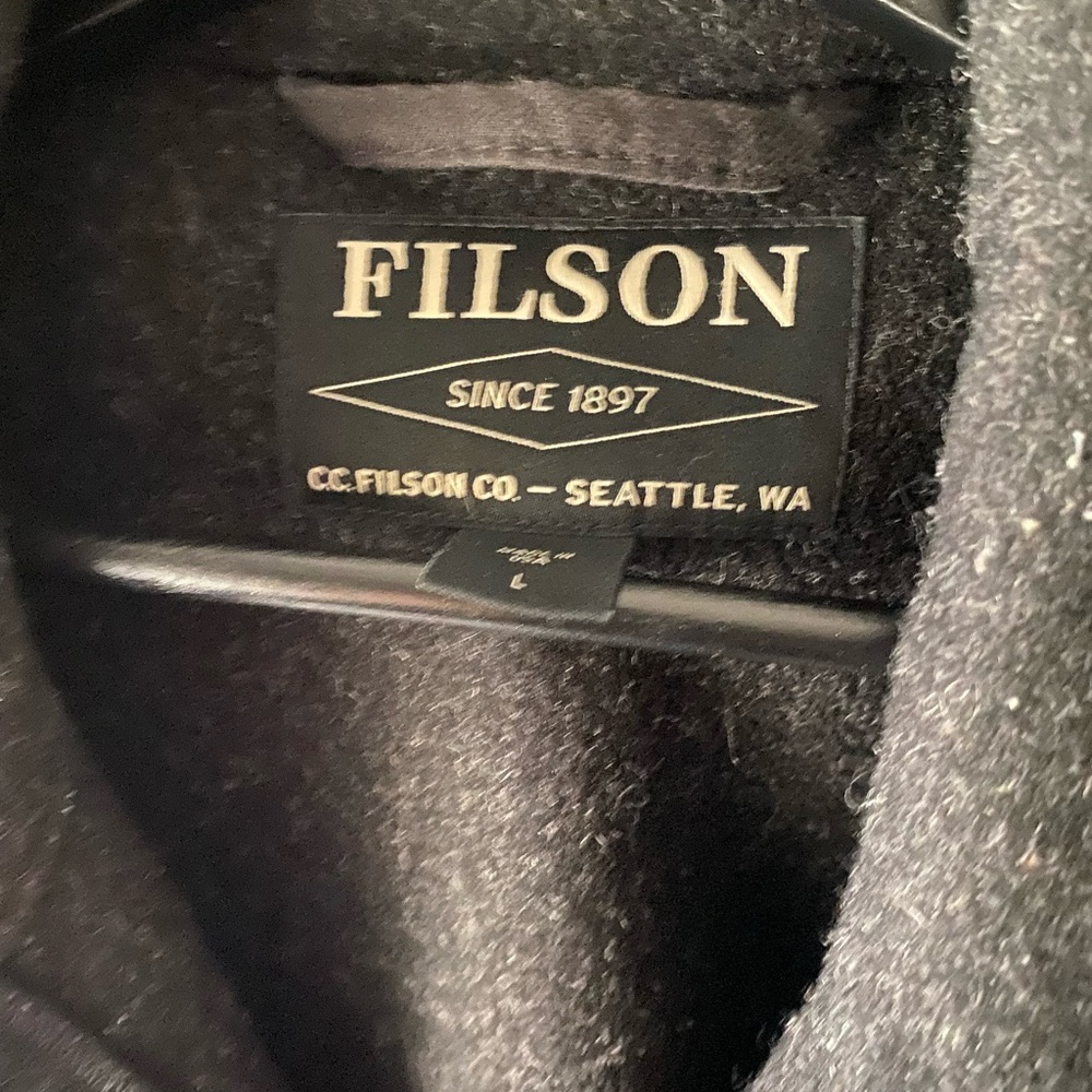 Filson Mackinaw Cruiser Charcoal Large - Picture 3 of 3